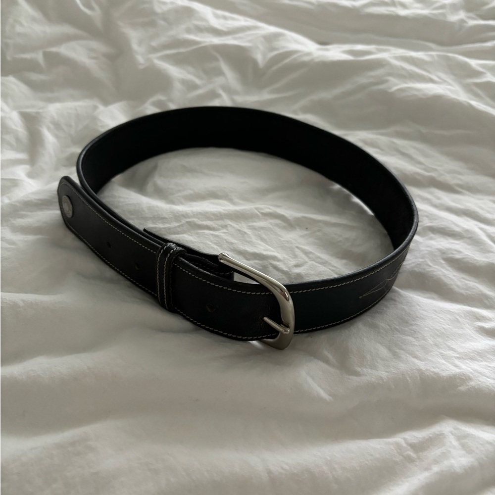 Dover Saddlery Belt with Stitching